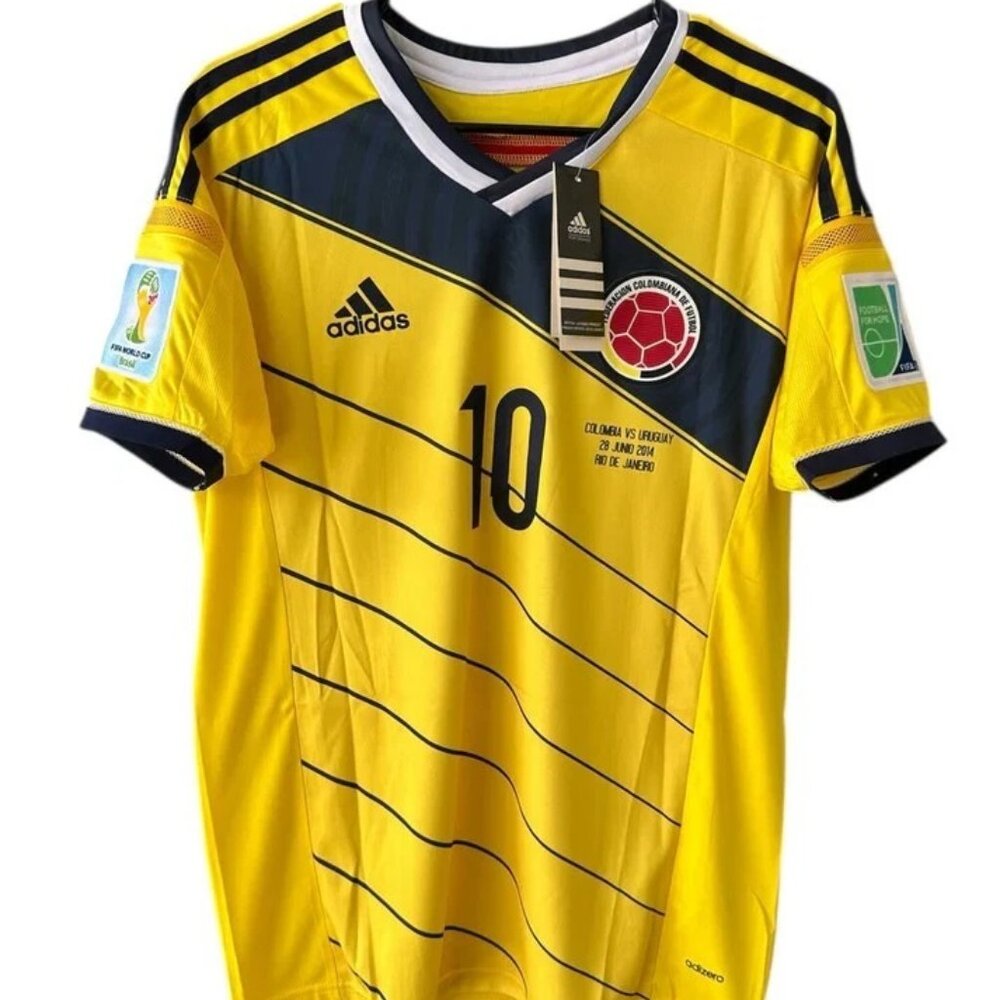 Colombia Jersey 2014 Home World Cup James Rodriguez #10